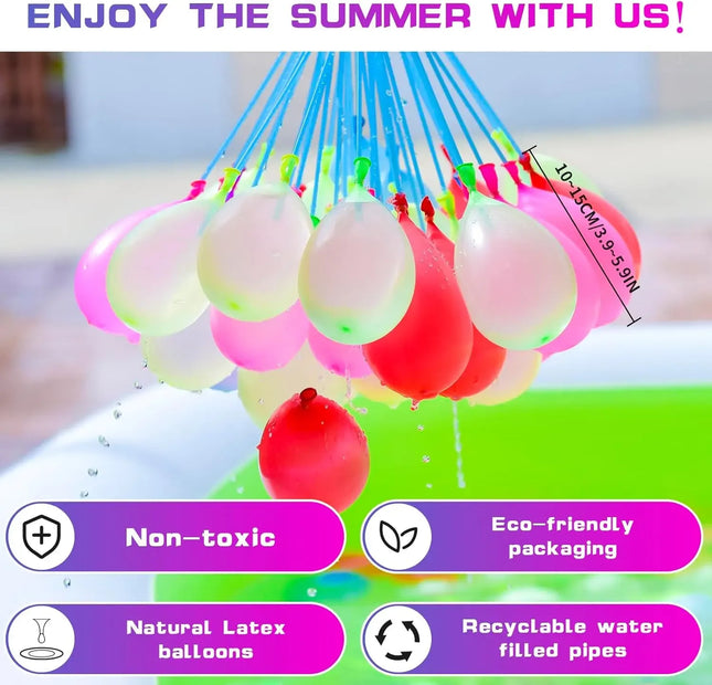 666pcs reusable colorful self sealing water bombs soft water polo for kids adults outdoor toys for garden pool beach244