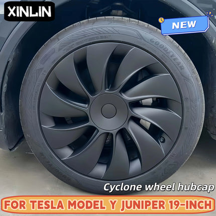 4PCS 19 Inch Full Rim Hub Caps Wheel Covers for Tesla Model Y Juniper Automobile Performance Replacement Accessory