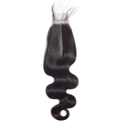 Body Wave 2x6 Lace Closure Brazilian Human Hair  100% For Women Natural Color