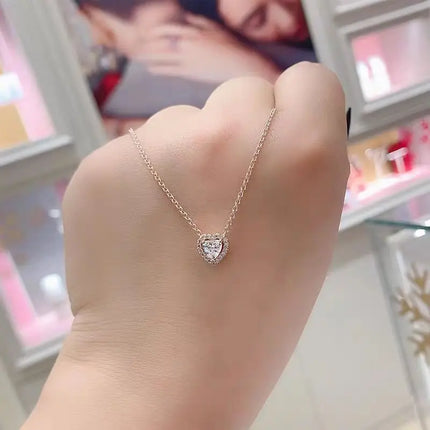 2025 New Birthday Day Gift S925 Silver Earrings Heart &Infinity Knot Jewellery Set Pink Bow Earrings Original Women Jewelry