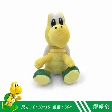15cm Mario Koopa Troopa Plush - Small Sitting Green & Red Turtle, Koopa Paratroopa Stuffed Doll, Retro Video Game Collectible