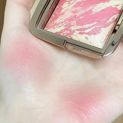 Hourglass Shining Powder Blusher Highlighter Matte Fine Shimmer Blusher Face Cute Makeup Korean Cheek Pressed Powder
