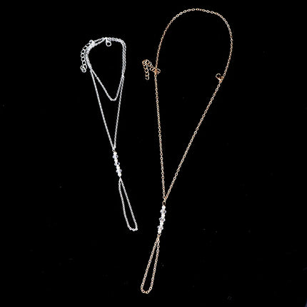 2022 Fashion Pearl Anklet Women Ankle Bracelet Beach Imitation Pearl Barefoot Sandal Anklet Chain Foot Jewelry