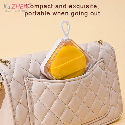 Makeup Sponge Holder Air Cushion Container Beauty Storage Case Travel Protable Cosmetic Puff Holder Box Empty Eco-Friendly