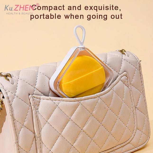Makeup Sponge Holder Air Cushion Container Beauty Storage Case Travel Protable Cosmetic Puff Holder Box Empty Eco-Friendly