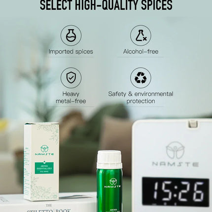 NAMSTE 500ML Perfume Fragrance Oil Essential Oil Electric Diffuser Room Home Aroma Diffuser Essential Oil air purifier Freshener