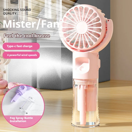 Wearable Handheld Mini Fan Outdoor Portable Cold Air Spray Fan With Humidification Function