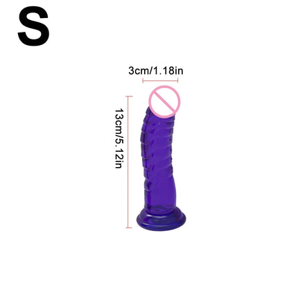 Realistic Dildo with Strong Suction Cup 3 Sizes Soft Flexible Penis Adult Sex Toy for Women Lesbian Couples G-Spot Vaginal Anal