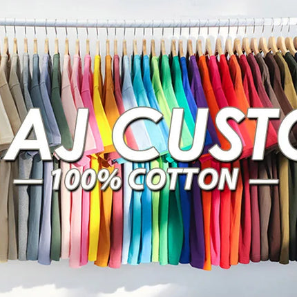 Custom T shirt Customized tshirt Personalized Tee Shirt Diy Print Your Photo Brand Logo Text Men Women 100% Cotton Premium Gift