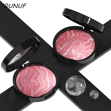 3 Color Blush Palette Waterproof Lightweight Breathable Long Lasting Smooth Baked Powder Blusher Correcting Foundation 60g