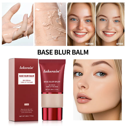 Foundation and Puff  Makeup Base Waterproof Long Lasting Control Oil Matte Bronze Facial Liquid Foundation Cosmetics Makeup