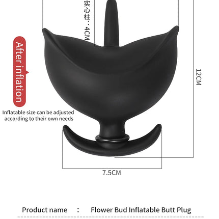 Super Long 5 Beads Inflatable Anal Plug Silicone Column Expandable Big Butt Plug Dildo Pump Ass Dilator BDSM Sex Toy for Couples