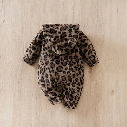 Autumn leopard print brown Clothes Toddler Jumpsuit Costume Boy Girl Baby Infant Outfit Clothes Toddler Jumpsuit Costume Romper