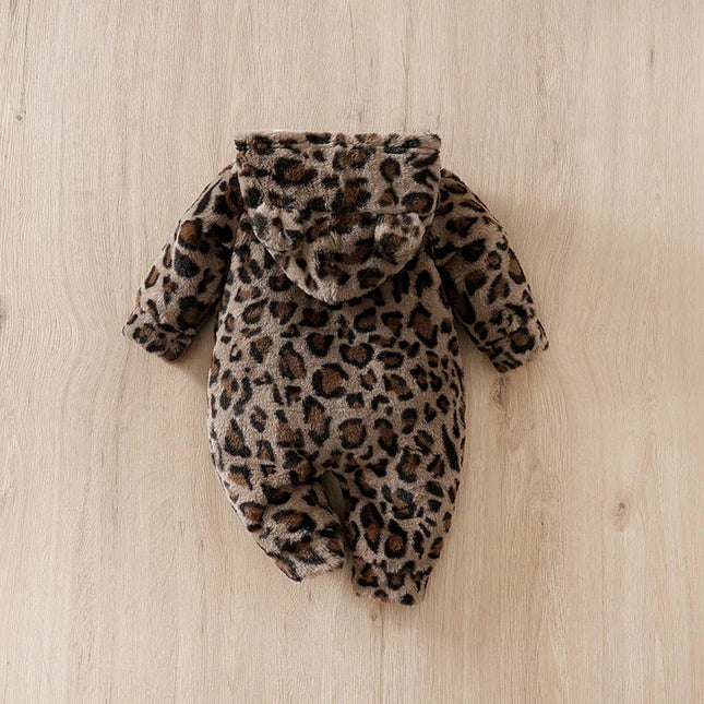 Autumn Leopard Print Brown Clothes Toddler Jumpsuit Costume Boy Girl Baby Infant Outfit Clothes Toddler Jumpsuit Costume Romper