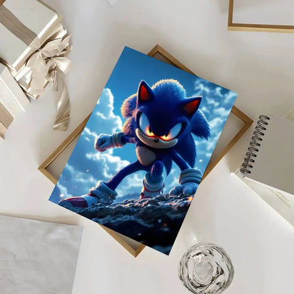 Sonic Self-adhesive Poster Sticker Waterproof / Sonic Self-adhesive Poster Sticker