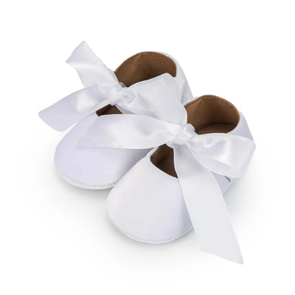 Infant Girl Princess Cute Bow Fringe Shoes Toddler Soft Rubber Sole Anti-Slip Footwear Crib First Walk Shoes 0-18 Months