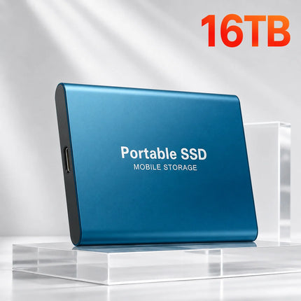 Portable Solid State Drive 2TB External SSD USB-C Hard Drive Compatible with PC Mac Windows