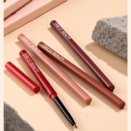 12-Piece Lip Liner Set - Long-Lasting, Waterproof, Nude Shades with Plant Squalane - Perfect Valentine's Day Gift for Her, Moist