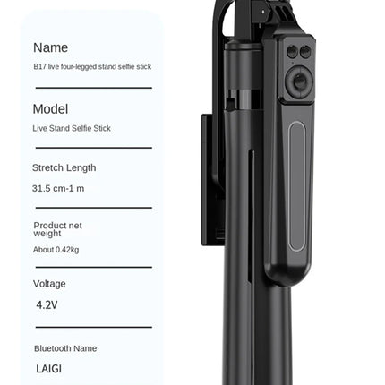 1800mm Bluetooth Wireless Selfie Stick Tripod Extendable Monopod Remote Shutter For iPhone Samsung Xiaomi Phone Holder