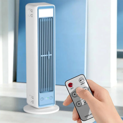 Multi-Dimensional Tower Fan Silent Portable Air Conditioner Office Home Air Cooler Strong Wind Cooling Leafless Air Fan