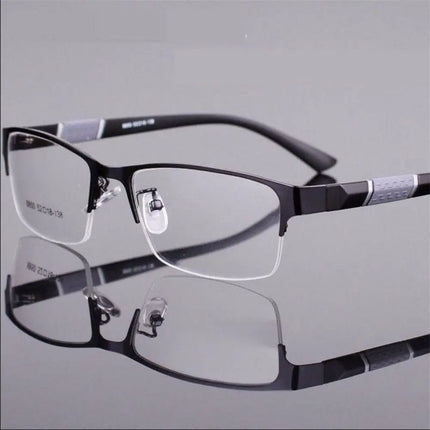 Anti Blue Light Reading Glasses Men Women Half-frame Diopter Glasses Business Male Presbyopic Eyeglasses +1.0 1.5 2.0 2.5 4.0
