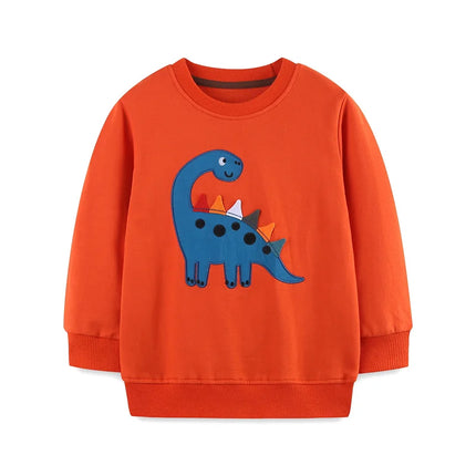 Jumping Meters 2-7T New Design Cotton Boys Sweatshirts Dinosaurs Children's Sport Shirts Long Sleeve Kids Autumn Spring Clothes