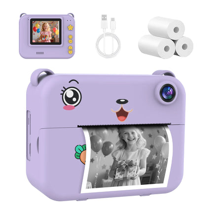 Children Digital Camera Photography Instant Camera 1080P HD Dual Lens Kids Video Recorder Toys for Girls Boys Best Birthday Gif