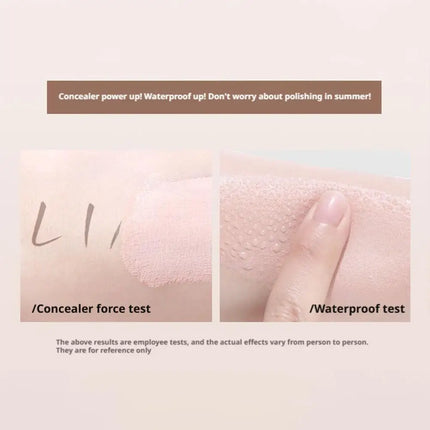 High Coverage Concealer Foundation Cream Anti Dark Circle Freckles Long-lasting Waterproof Brightening Skin Tone Makeup Base
