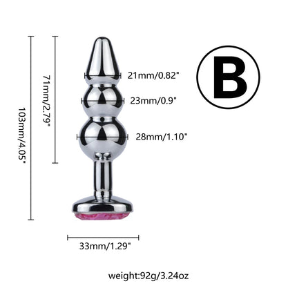 1PCS， Anal Sex Toys Small Crystal Cat Face Kitty Jewel Anal Butt Plug Prostate Massager Anal G-Spot Stimulation
