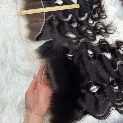 4X4 13x4 Real HD Lace Closure Frontal Human Hair Body Wave Hair Melt Skins Pre Plucked Closure Virgin Millionaire Queen Hair