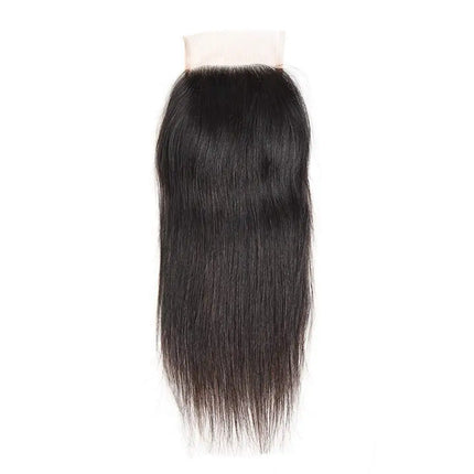 Straight Lace Closure Human Hair 4x4 Lace Closure Brazilian Hair Lace Frontal Free Part Closure 100% Human Hair Extensions
