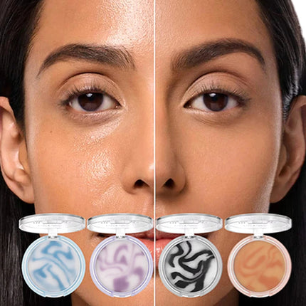 Light Mist Waterproof Oil Control Matte Concealer  Brightening Complexion Setting Powder with Powder Puff