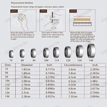 2026 Incoming Call Vibration Alerts Smart Ring Gesture Control Messages Alarms Vibration Health Monitoring Smartring Women Men