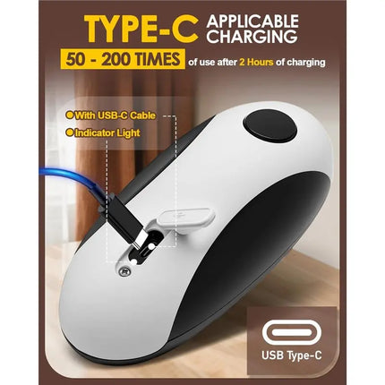 A84G-One Touch Rechargeable Electric Can Opener-Safety Automatic Hands Free-2Pcs Ideal For Easy Smooth Edge Openers