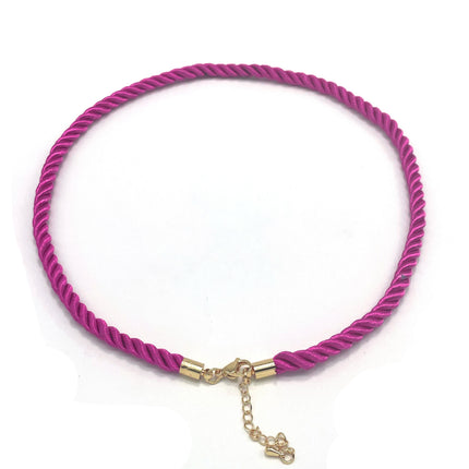 20Pcs Exaggerated Boho Metal Necklace Women Handmade Vintage Rope Nylon DIY Jewelry Making Accessories Wholesale