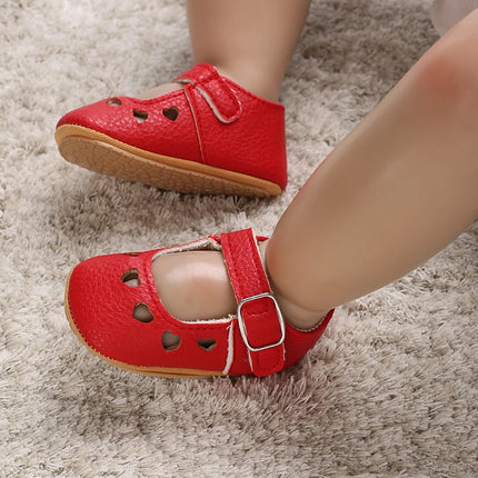 Breathable Newborn Baby Shoes Baby Boy Girl Shoes Girl Classic Bowknot Rubber Sole Anti-slip PU  Toddler Shoes First Walker