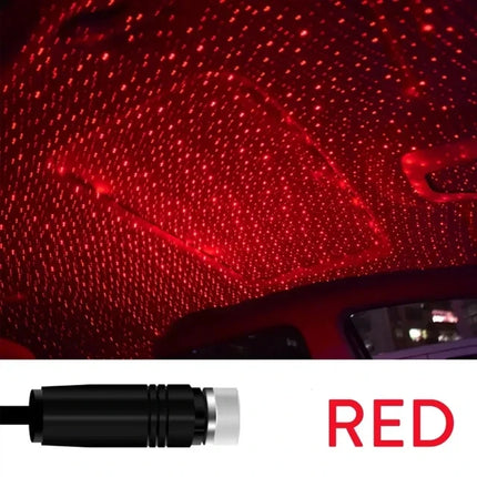 LED Starry Sky Lamp 5V USB Powered Galaxy Starry Projector Night Lamp Romantic Atmosphere Light For Car Roof Bedroom Decoration