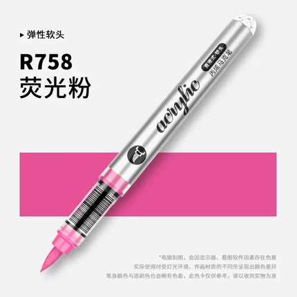 GRASP 120/1 Colors Acrylic Marker Pens Waterproof Pen Soft Brush Nib Student Art for Glass Stone Art School Supplies Stationery