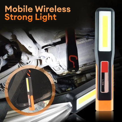 Powerful LED Work Light with Magnet lighting Flashlight Car Garage Mechanic Lamp USB Charging COB Emergency Light Warning Light