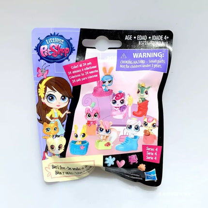 Hasbro Littlest Pet Shop LPS Blind Box Toy Cute Big Eyes Cat Dog Rabbit Model Pendant Animal Doll Mystery Box Toy Children Gift