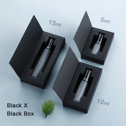 50Pcs 5/10/15ml Perfume Bottle Aluminum Sprayer Fine Mist Frosted Glass Perfume Sprayers, Multi-Sizes, Eco-Reusable, w/Boxes