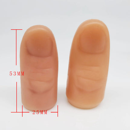 10pcs Fake Thumbs Hard Realistic Thumb Tips Close up Magic Trick Magia Magie Magicians Prop Silk Disappear Accessory Illusion