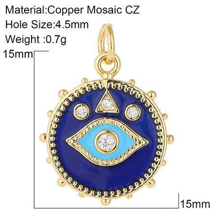 Heart Eye Star Charms for Jewelry Making Supplies Gold Color Angel Evil Blue Eye Pendant Design Diy Charms for Earrings Necklace