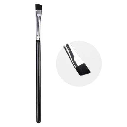 Bent Liner Makeup Brushes Angled Eyeliner Brush Eyeshadow Eye Brow Brushes Tool Fine Eyeliner Brushes Eye Contour Makeup Tool