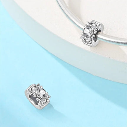 Original 925 Sterling Silver Charms Beads Cute Mushroom Unicorn Love Wings Pearl Charm for Bracelet Pendant Woman Girl Jewelry