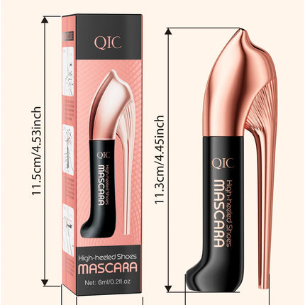 2025 High Heels Mascara 3D Waterproof Non-smudging Thick Curl Natural Slender Cross-border Makeup
