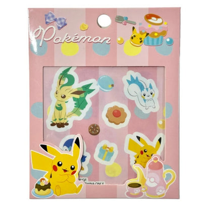 Genuine Pokemon Journal Stickers 10pcs Pack Cute Pikachu Squirtle Bulbasaur Eevee Psyduck Scrapbooking Stationery Gifts