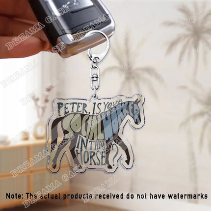 Cartoon Character Hannibal Keychain Accessories Bag Charms Game Keychains Keyrings Jewelry Dottore Fans Freinds Gift