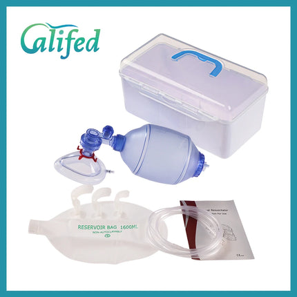 Califed First Aid Equipments PVC Manual Resuscitator Outdoor Rescue Tools Suitable For Infant Child And Adult