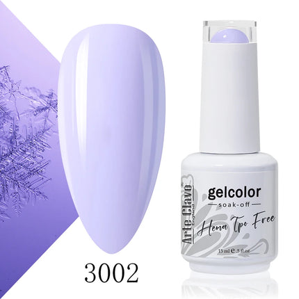 Arte Clavo Red Color Series Nail Polish UV Soak Off Varnish 15ml Manicure Nail Art Long-lasting Hema Tpo Free Gel Nail Polish